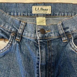 LL Bean Classic Vintage Straight Womens Jeans Size 8